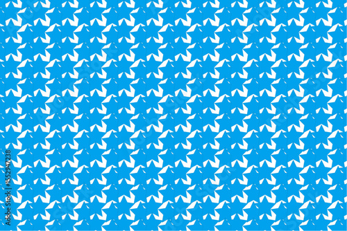 Modern seamless duck icon pattern on blue background, fun abstract minimal vector design perfect for children print, cartoon fabric, or wrapping

