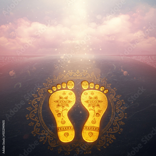 Enlightened Golden Footprin...