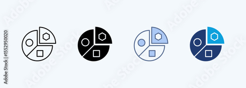Segmentation Multiple Style Icon