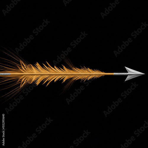 Golden Arrow Flight Abstrac...