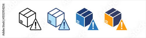 Dangerous Package Icon  Set Multiple Style Collection