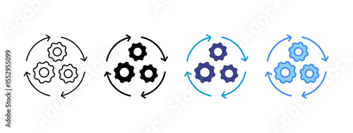 Continuous Multipel Icon Set.