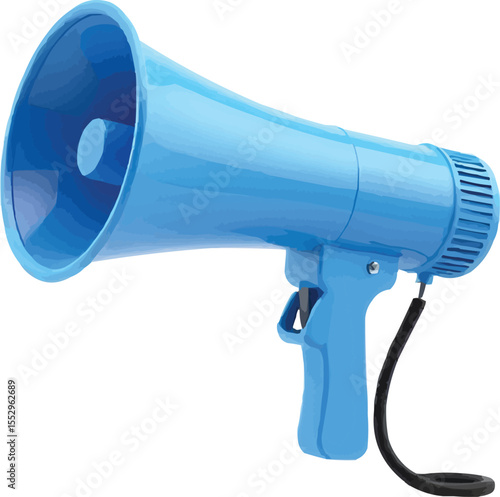 blue megaphone