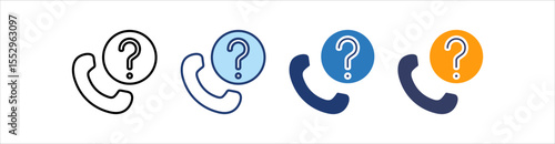 Help Icon Set Multiple Style Collection