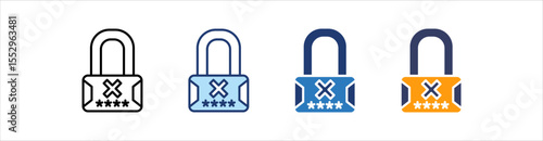 Login Icon Set Multiple Style Collection