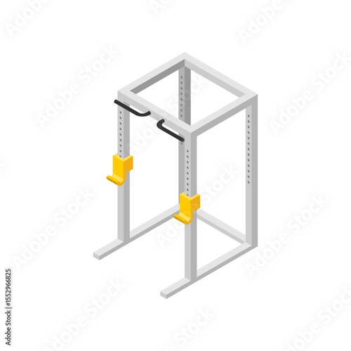 Power Rack Machine. Squat Machine. Weight Training
