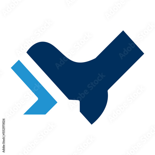 Car Pedal Blue Color Icon