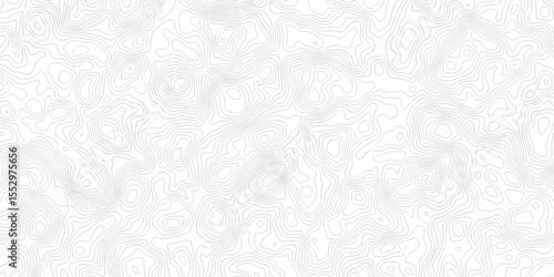 Pattern with lines and dots The stylized height of the topographic map contour in lines and contours isolated on transparent. Black and white topography contour lines map isolated on white background.