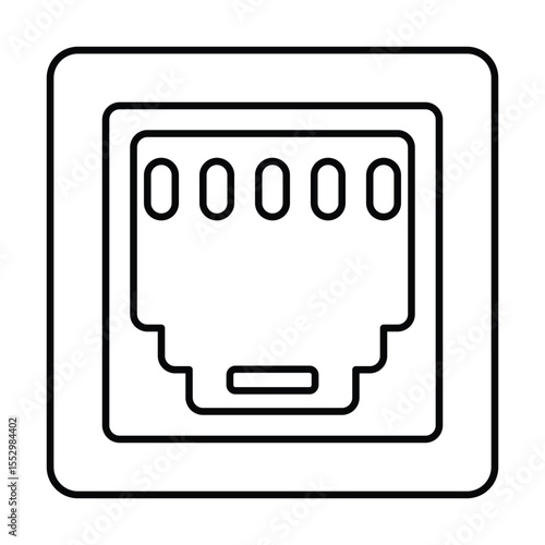 Ethernet Port Icon