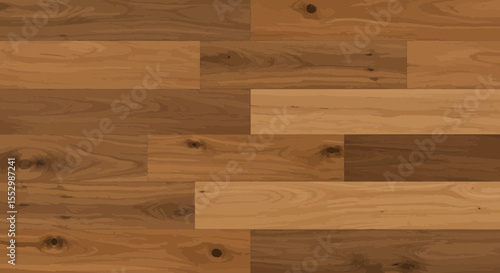 Detailed wooden parquet flooring background with natural grain pattern variation