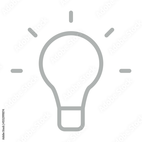 Light Vector Line Grey Icon Design
