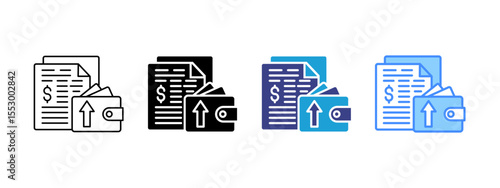 Expenses Multipel Icon Set.