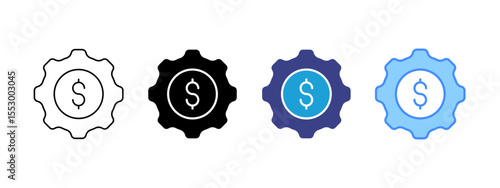Money Management Multipel Icon Set.