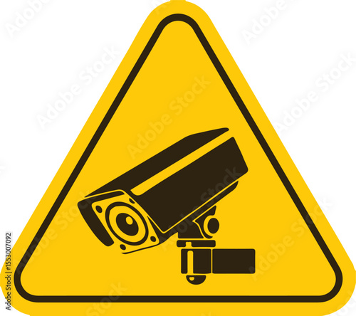 CCTV signal sign design for template.