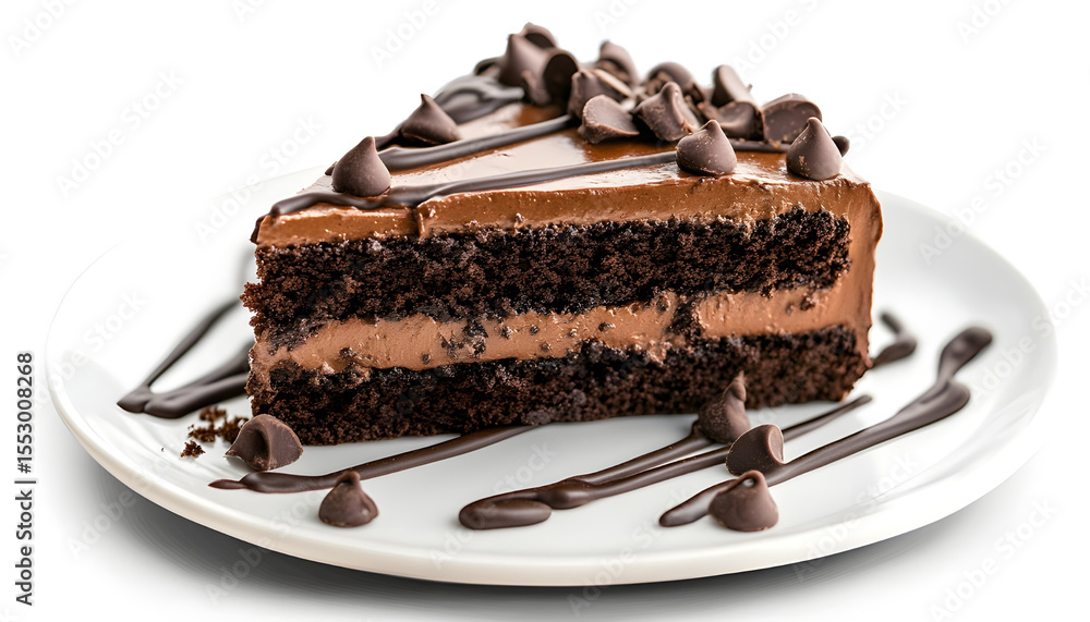 Delicious Piece Of Chocolate Cake With Filling PNG Set White Background Delicious Piece Of Chocolate Cake With Filling PNG Set White Background