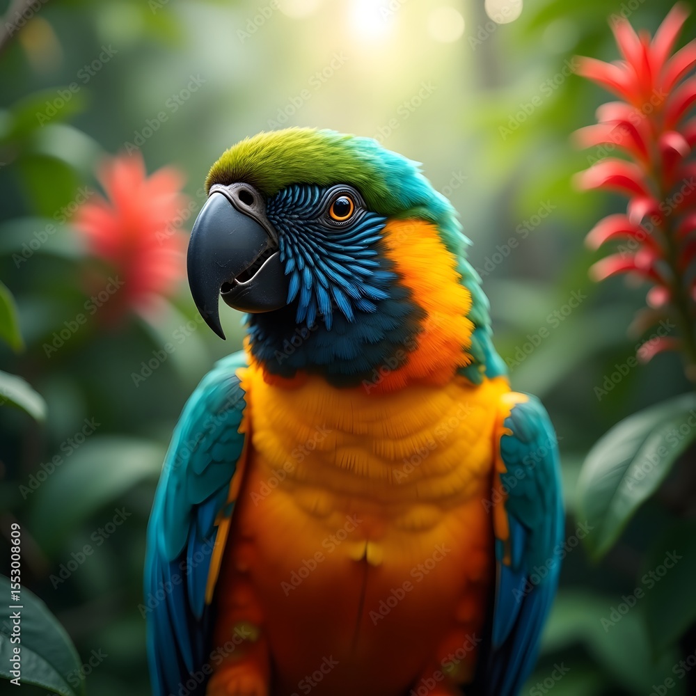 Obraz premium blue and yellow macaw