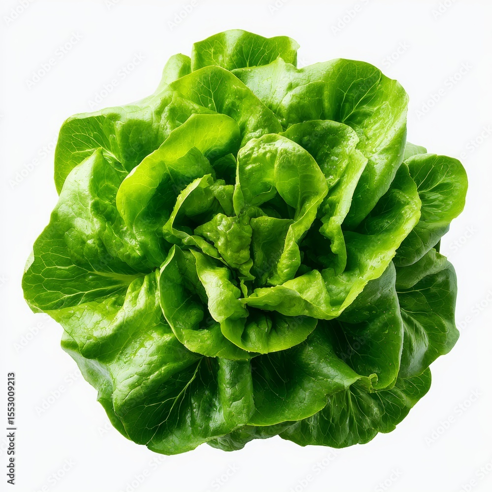 A vibrant green lettuce head with fresh and healthy leaves. Its leafy texture, perfectly captured, represents freshness A vibrant green lettuce head with fresh and healthy leaves. Its leafy texture, perfectly captured, represents freshness