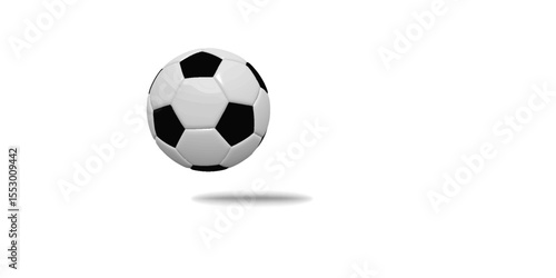 leather soccer ball. Soccer balls or football ball.  Vector illustration. Eps 10.