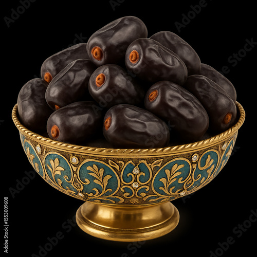 Premium Iranian Mazafati Dates in Elegant Dish