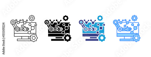 Biomechanical Multipel Icon Set.