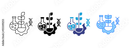 Biotech Multipel Icon Set.