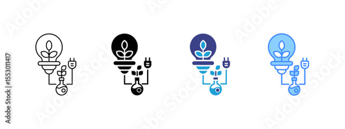 Bioenergy Multipel Icon Set.