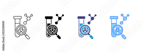 Bioreactor Multipel Icon Set.