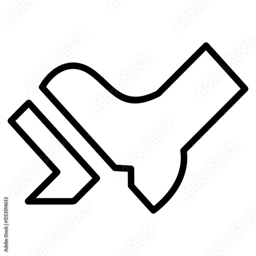 Car Pedal Outline Icon