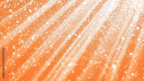 Orange Sparkle Background Light Rays Glimmer Texture