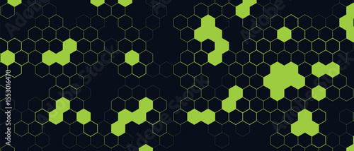 Abstract Honeycomb Structure — Medical and Technology Background