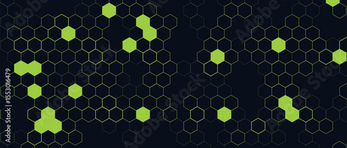 Abstract Honeycomb Structure — Medical and Technology Background