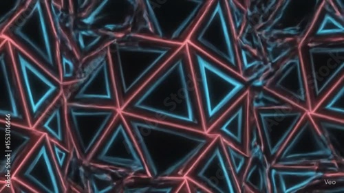 red and blue abstract animated background