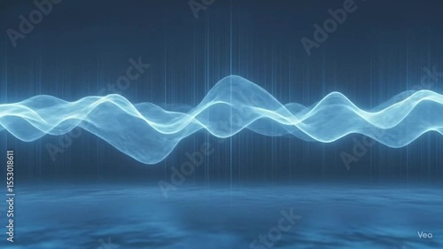 abstract blue background with waves