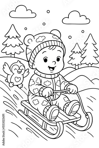 Fun and Easy Coloring Page for Kids