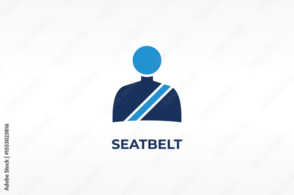 SEATBELT vector, icon or logo sign isolated symbol illustration SEATBELT vector, icon or logo sign isolated symbol illustration