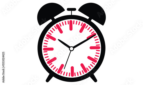 red alarm clock