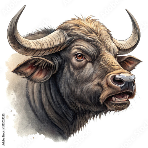 Black Buffalo Portrait