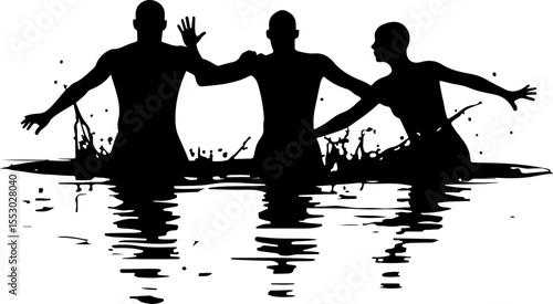 Synchronized Swimmers or Water Ballet  vector  bundle