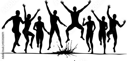 Synchronized Swimmers or Water Ballet  vector  bundle
