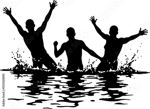Synchronized Swimmers or Water Ballet  vector  bundle