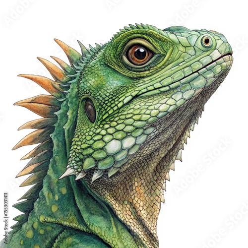 Iguana Close Side View