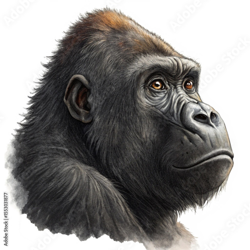 Gorilla Male Portrait