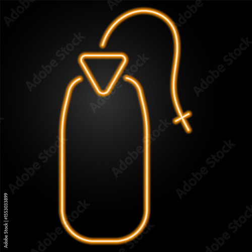 enema neon sign, modern glowing banner design, colorful modern design trends on black background. Vector illustration.