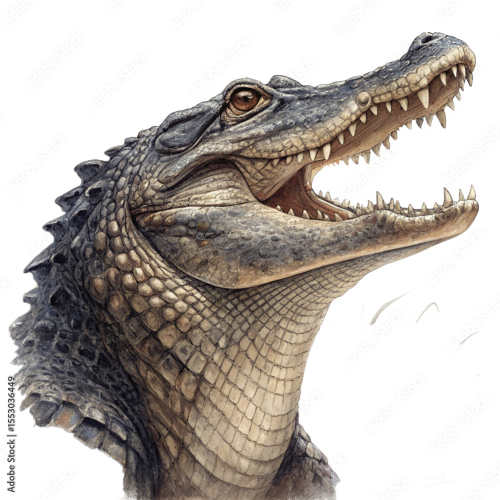 Obraz premium Crocodile Roar Open