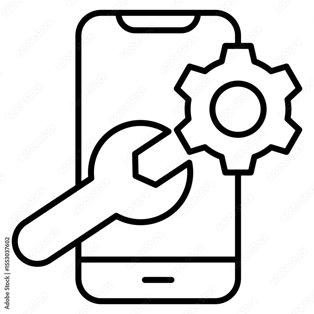 Obraz premium App Settings icon 