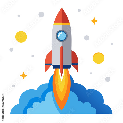 rocket in space