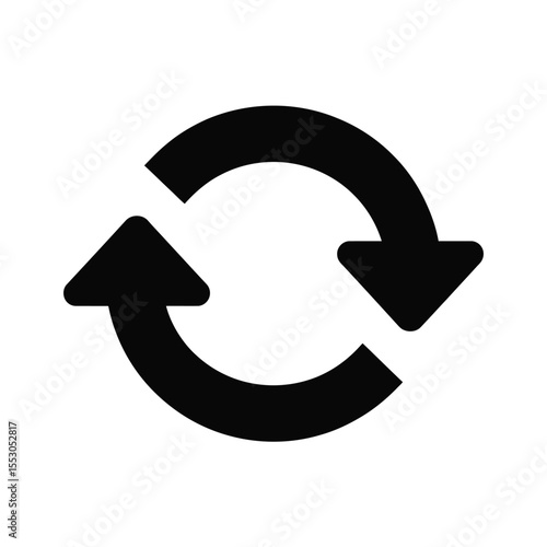 Circular Arrows Icon Refresh Reload Recycle Symbol