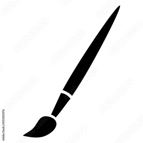 Icono silueta de pincel