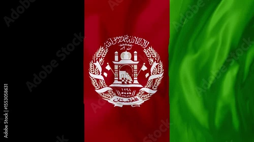 Afghanistan Flag Waving Motion Animation 4K