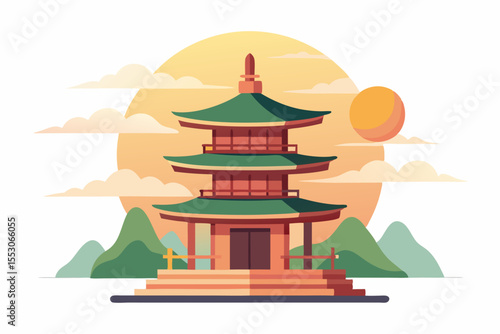 Wallpaper Mural  Ideal for use in travel blogs, cultural presentations, web backgrounds, posters, and Japanese-themed designs. Torontodigital.ca